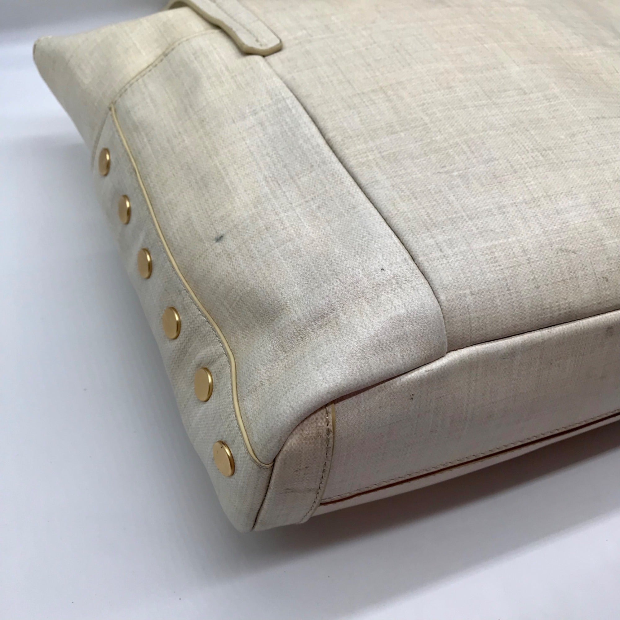 Hammitt Leather Semolina Cream Addie Large Shoulder Bag