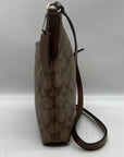 Coach Brown Signature Canvas File Crossbody Bag F29210