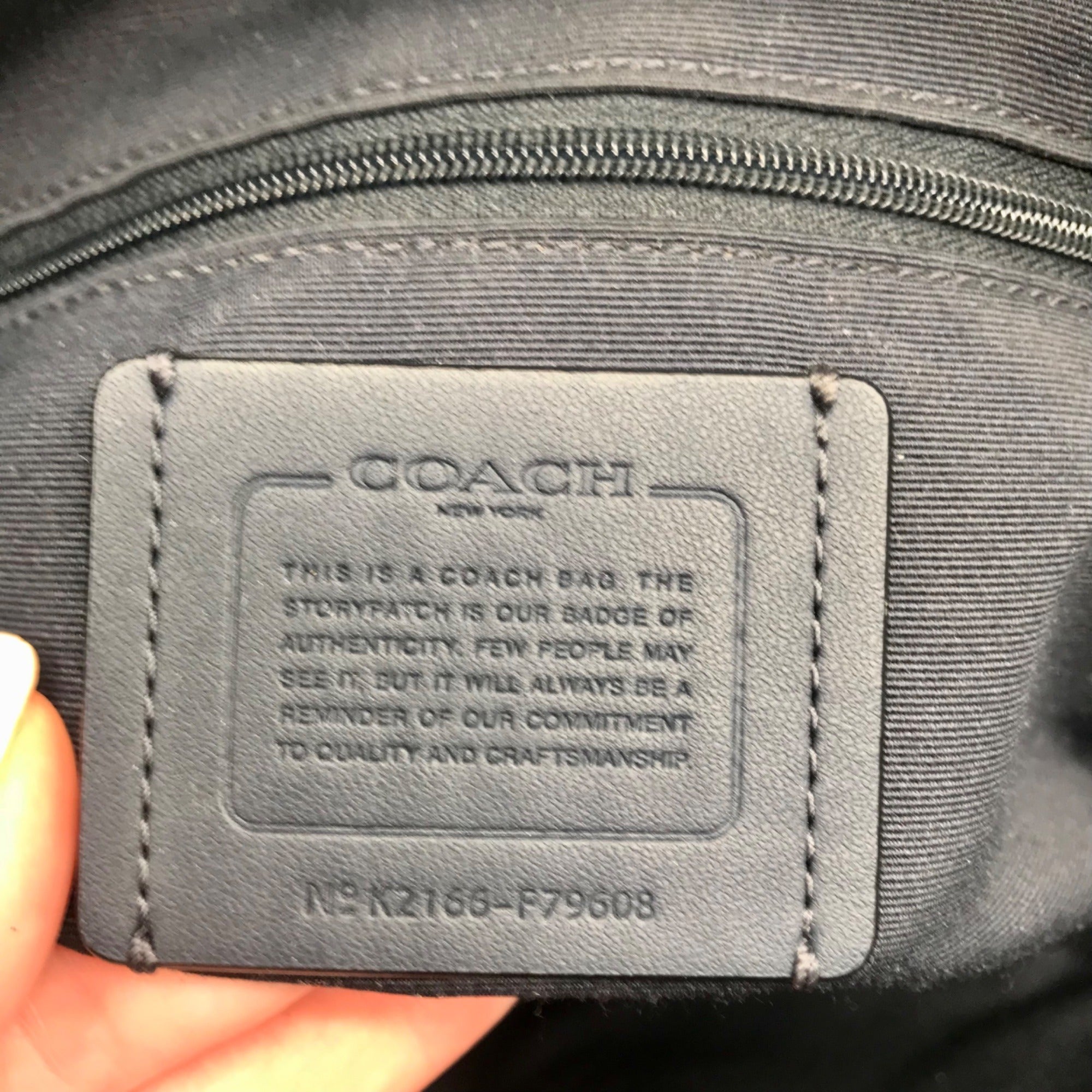Coach Blue Crossgrain Leather Gallery Tote Bag  F79608