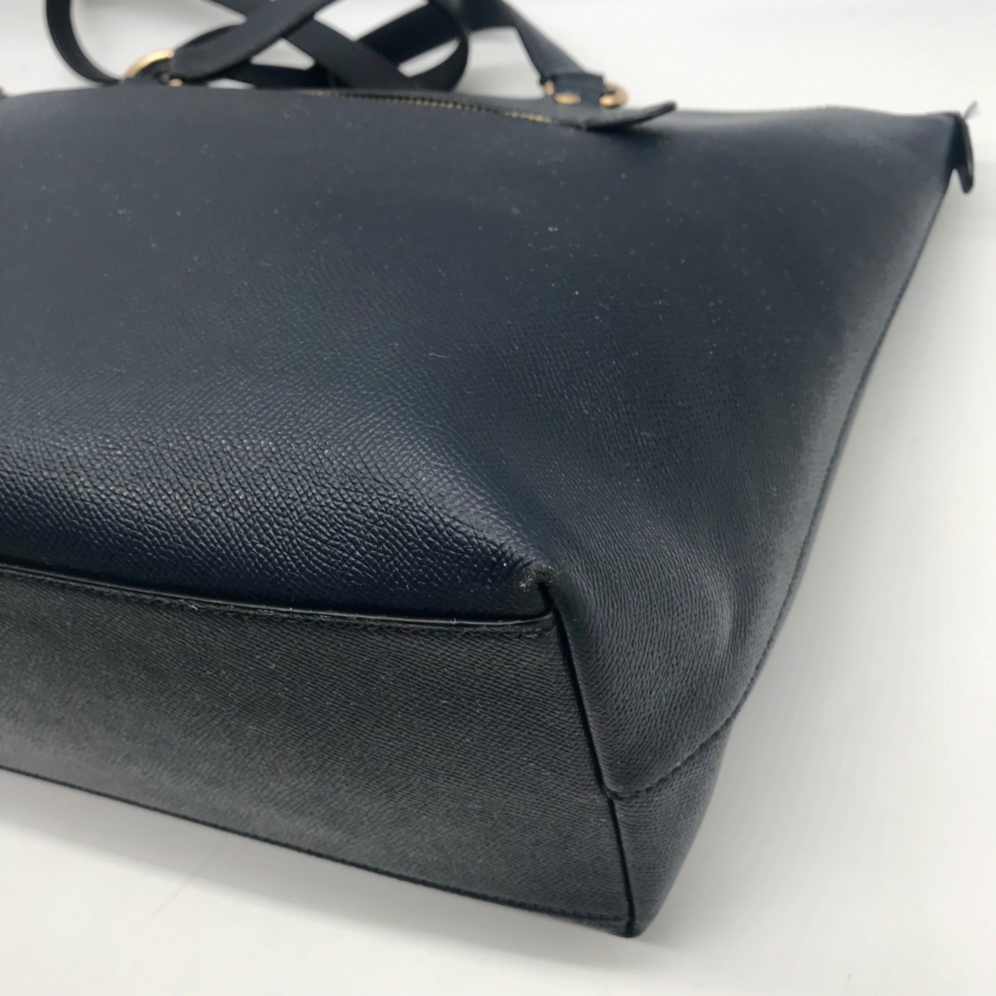 Coach Blue Crossgrain Leather Gallery Tote Bag  F79608