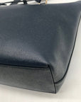 Coach Blue Crossgrain Leather Gallery Tote Bag  F79608