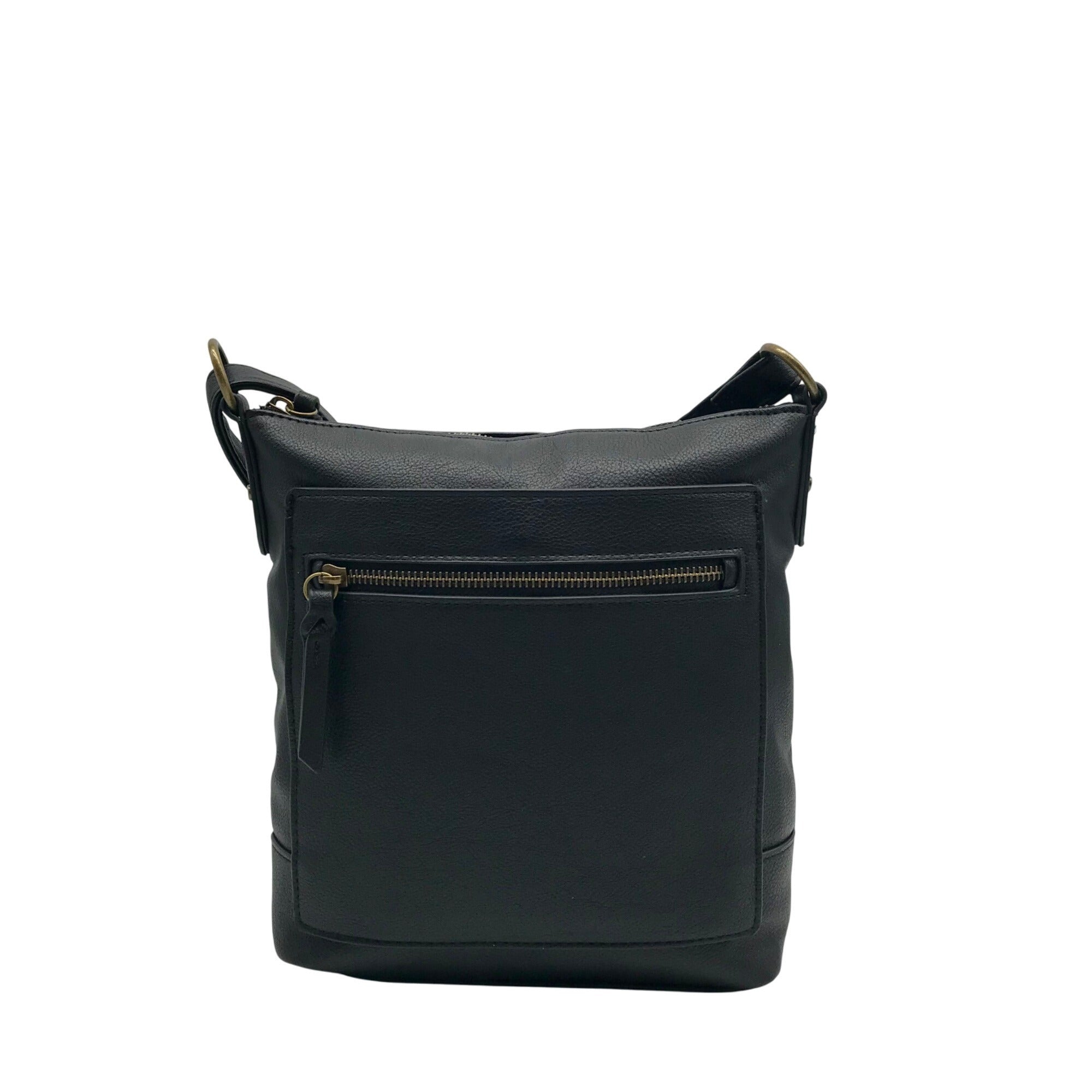 Style &amp; Co Black North South Hudsonn Crossbody