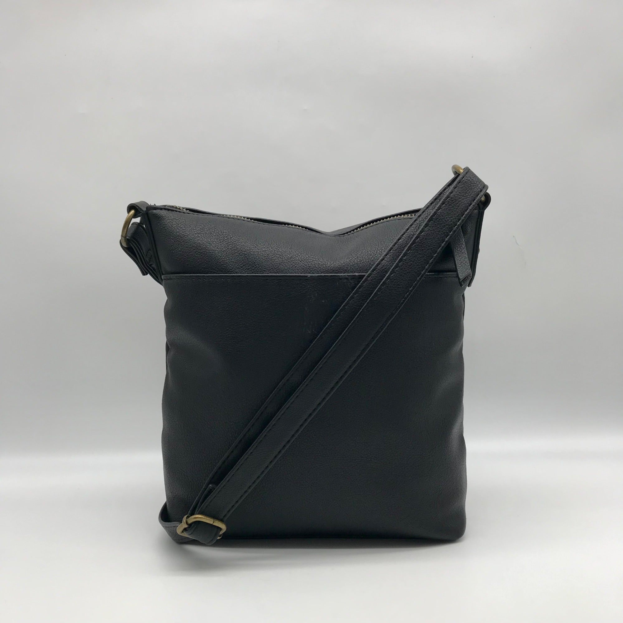 Style &amp; Co Black North South Hudsonn Crossbody