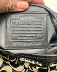 Coach Black & Grey Signature Logo Shoulder Bag