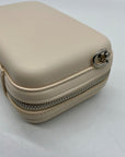 MMS Beige Box-Shaped Crossbody Bag