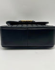 Sam Edelman Black Woven Leather Christy Top Handle Crossbody Bag