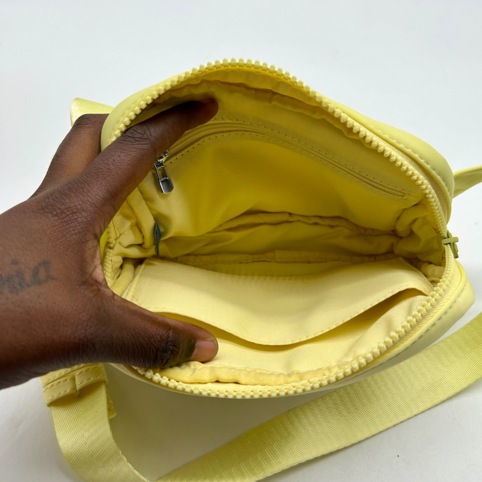 MMS Yellow Fabric Waist Bag
