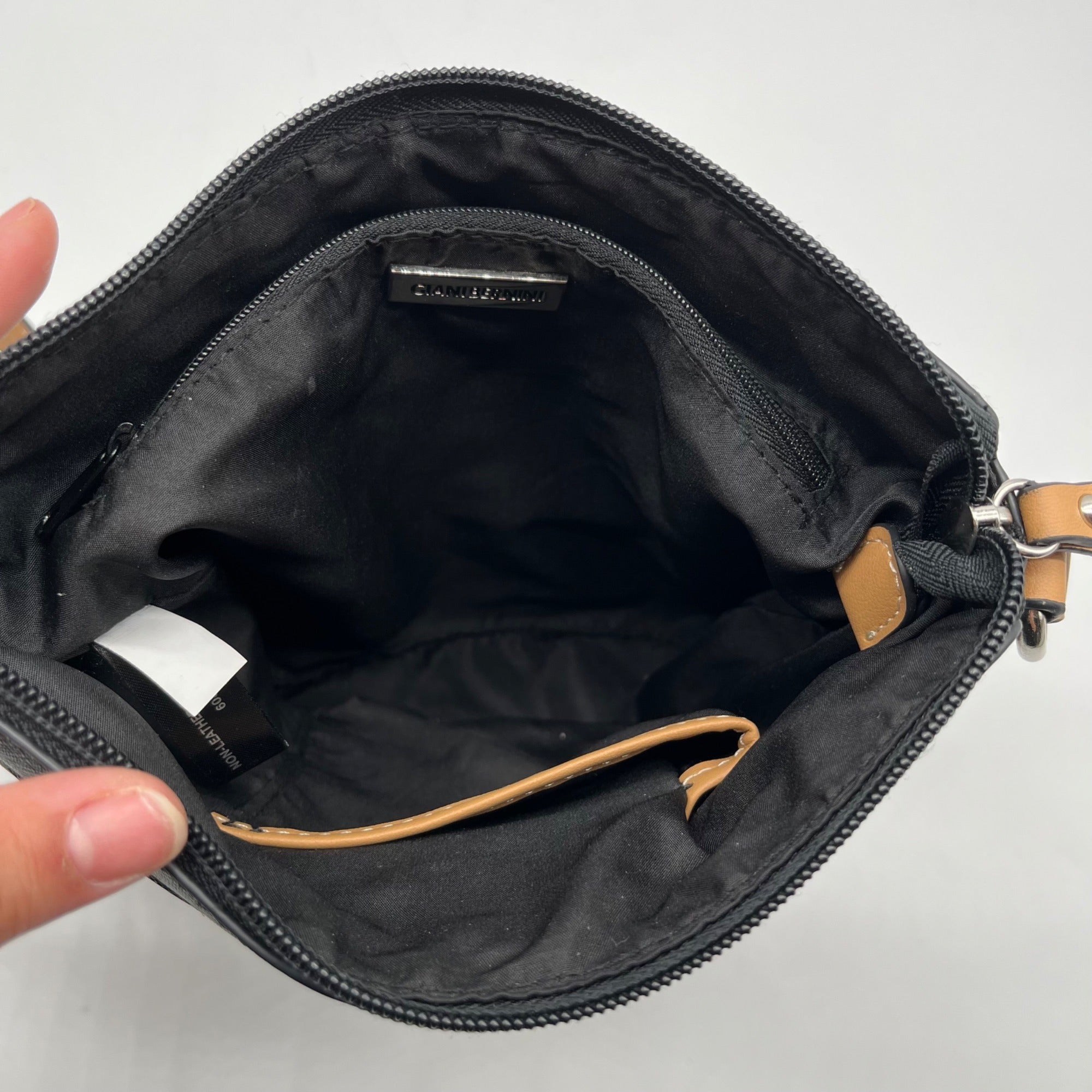 Giani Bernini Black North South Crossbody Bag