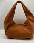 Sam Edelman Faren Rhinestone Medium Rust Suede Hobo