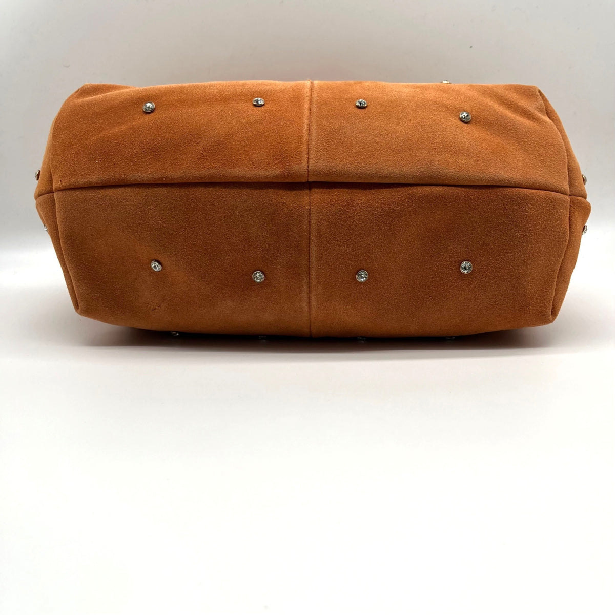 Sam Edelman Faren Rhinestone Medium Rust Suede Hobo