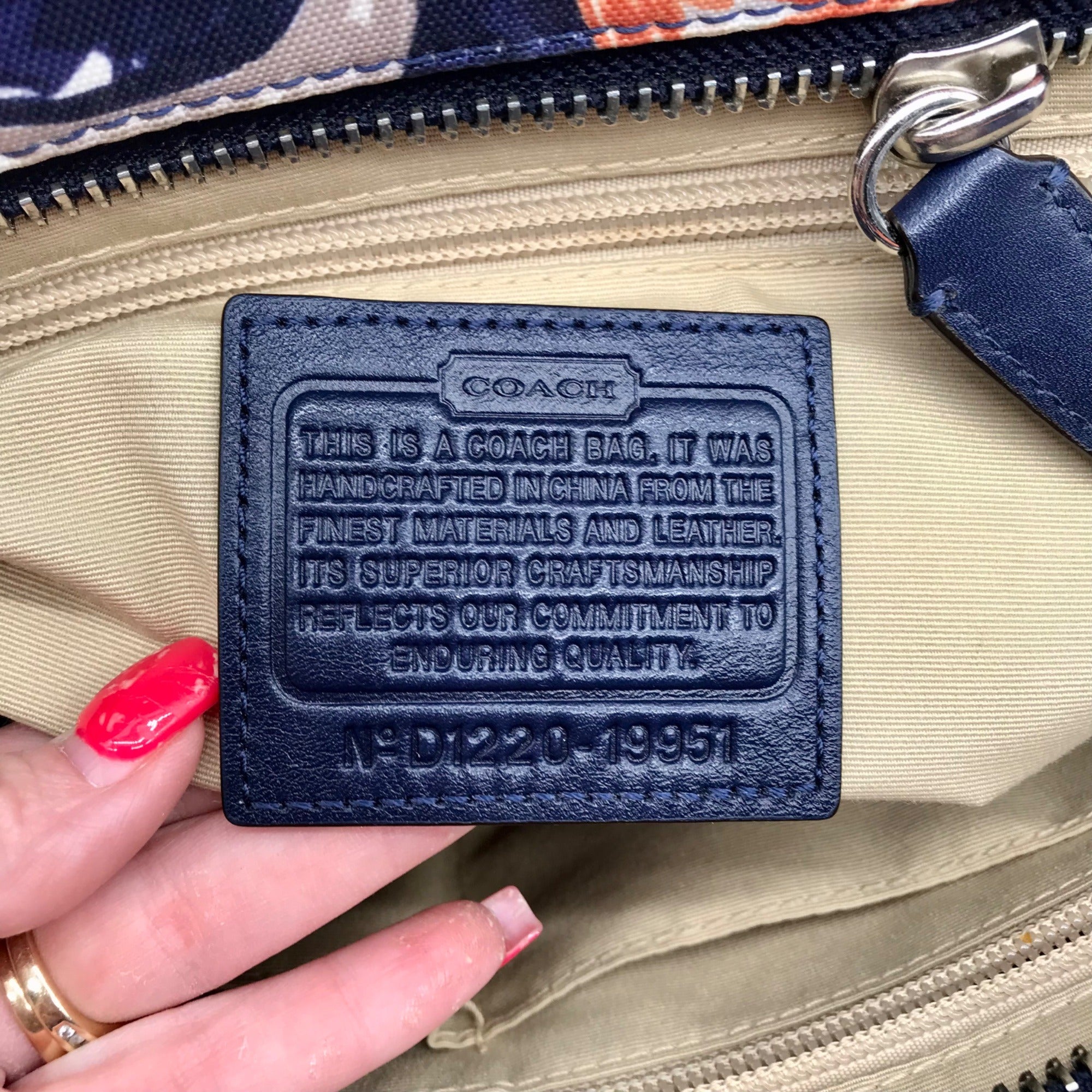 Coach Blue Canvas Legacy Heritage Candace Carryall Satchel Bag 19951