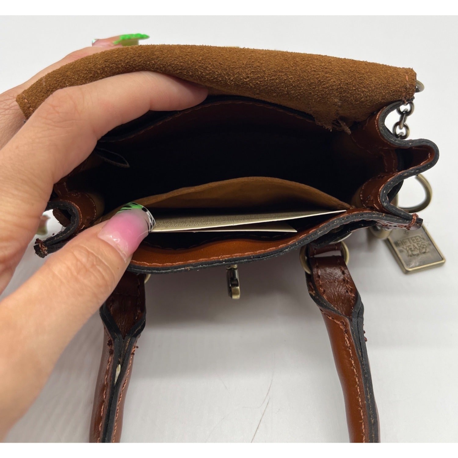 Patricia Nash  Mini Leather Multi-Print Floral Bag