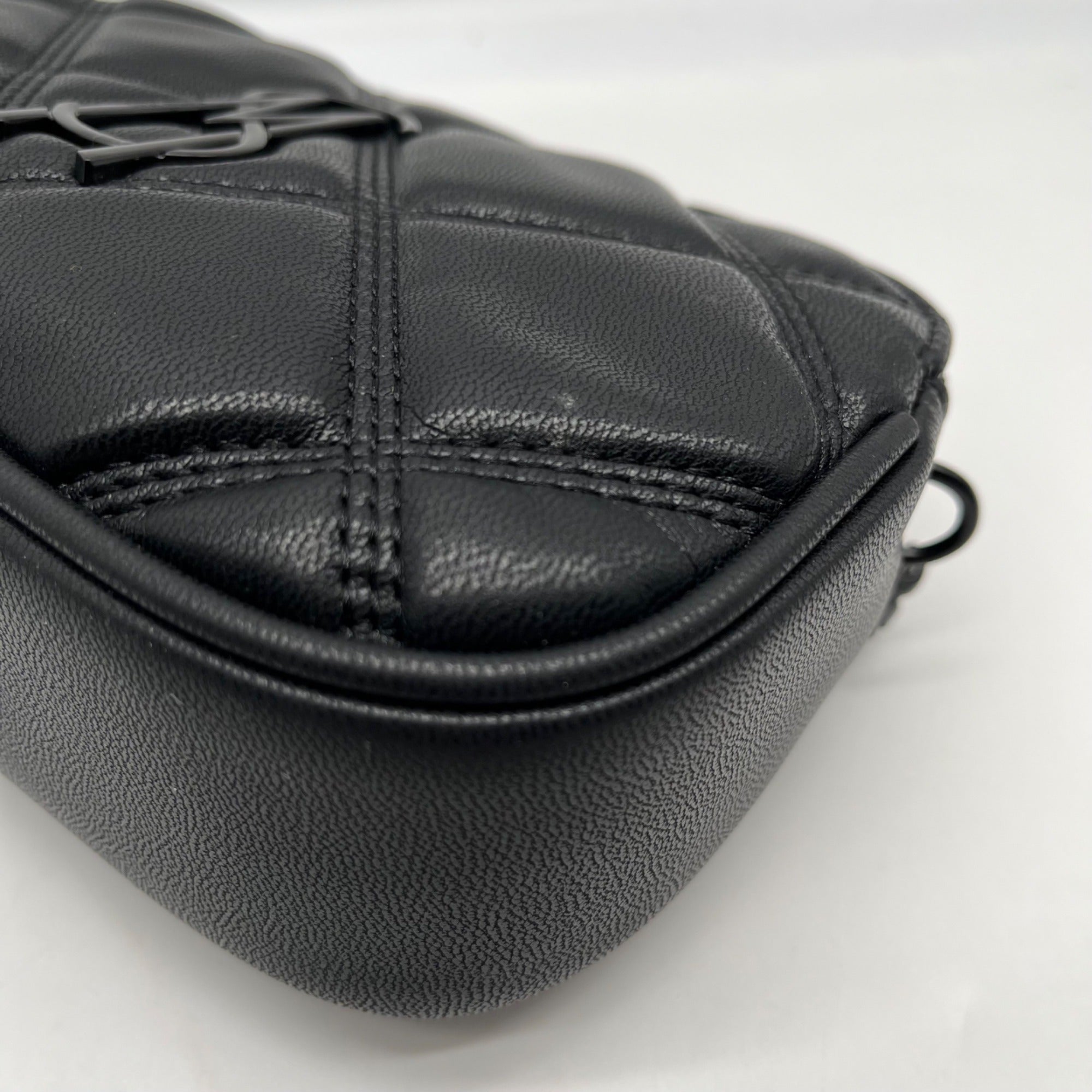 Steve Madden Black Quilted Bdaisy Crossbody Bag