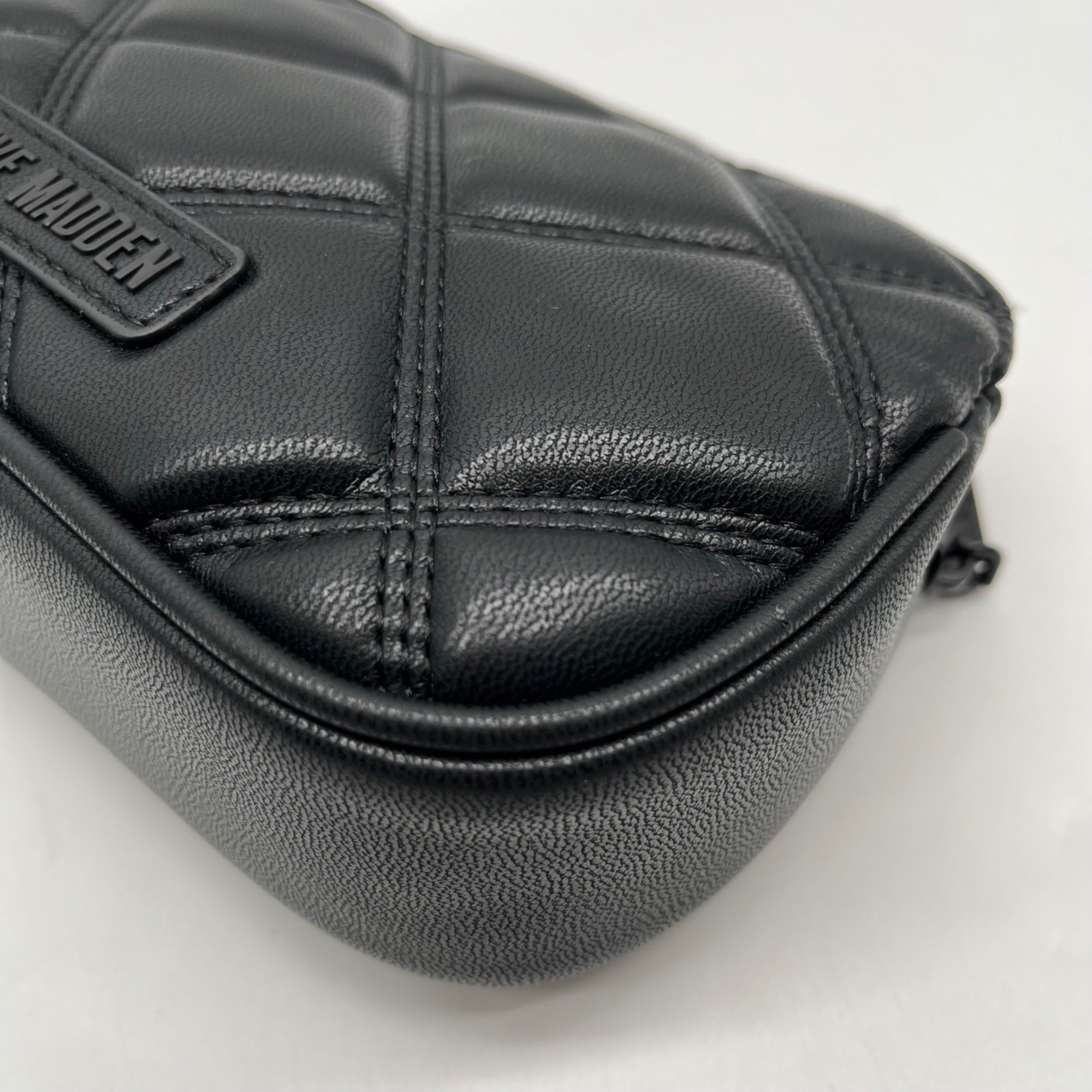 Steve Madden Black Quilted Bdaisy Crossbody Bag