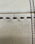Cole Haan Beige Pebbled Leather Shoulder Bag