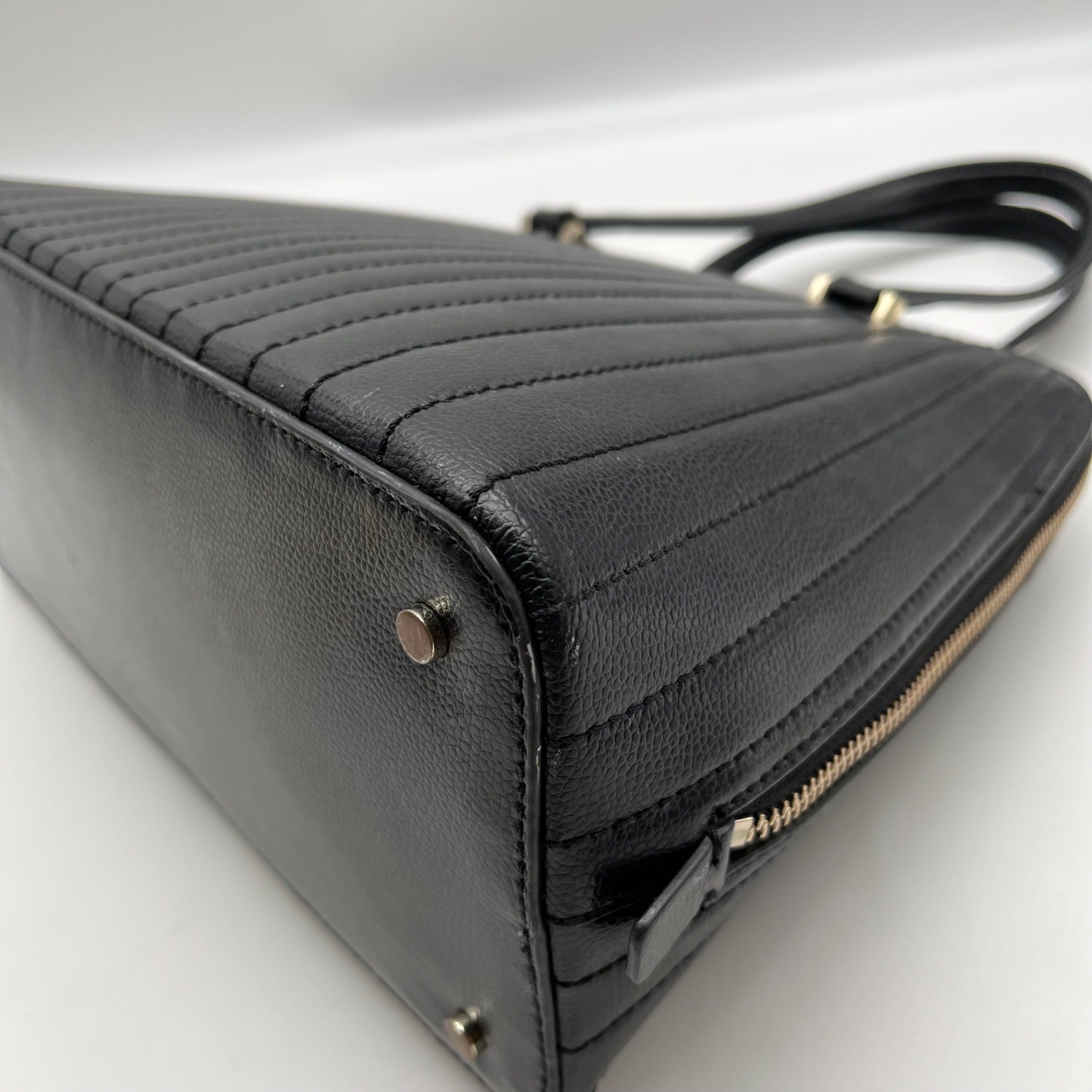 Kate Spade Black Quilted Dome Bag
