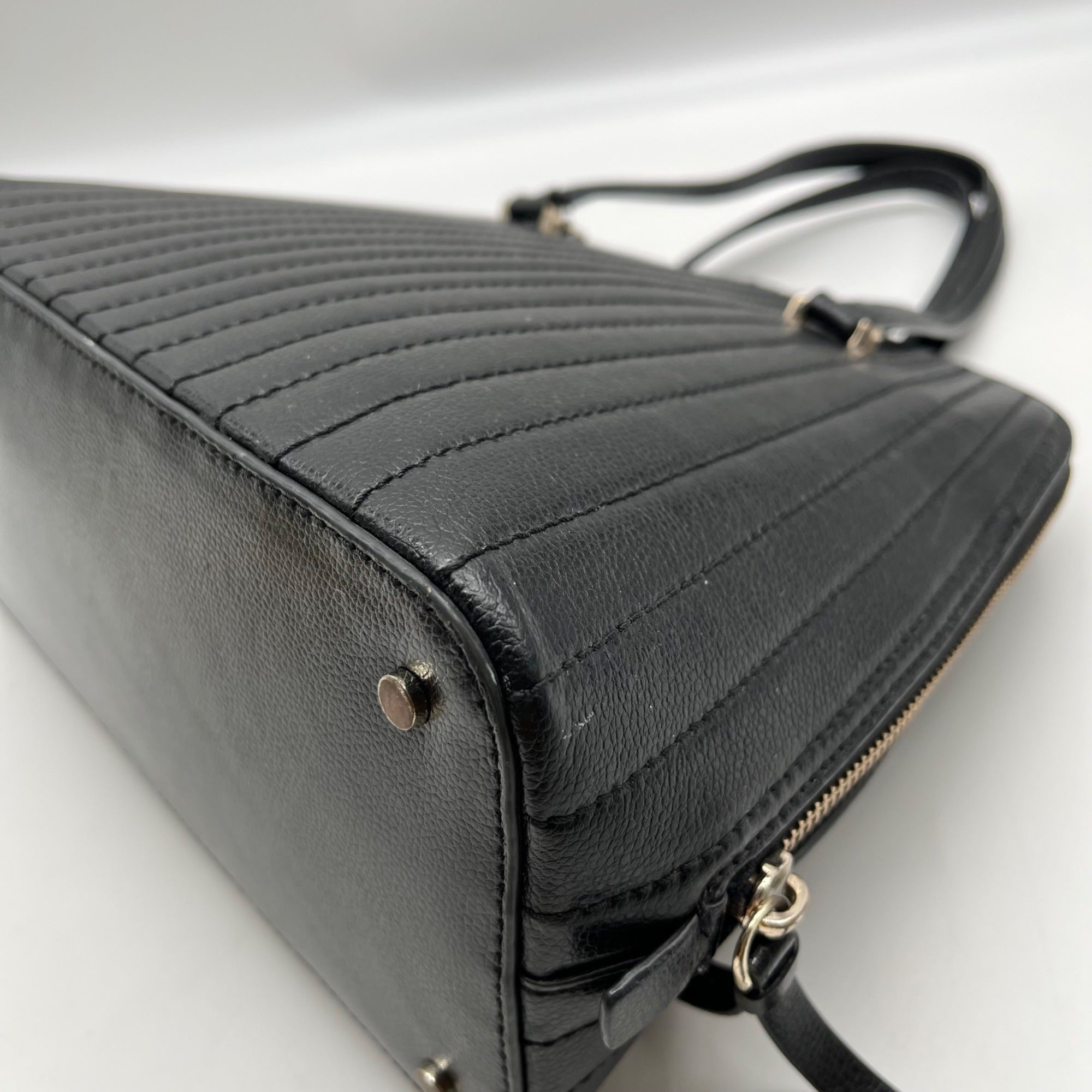 Kate Spade Black Quilted Dome Bag