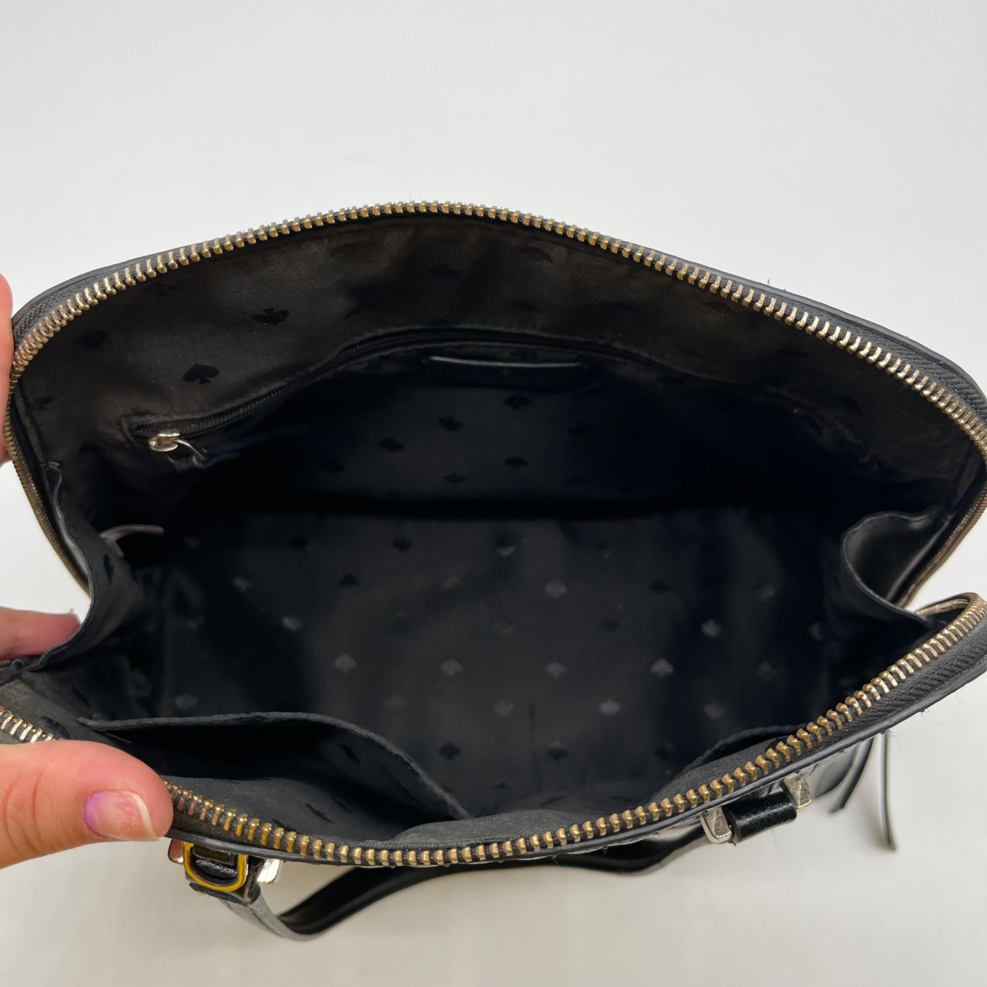 Kate Spade Black Quilted Dome Bag