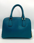 Michael Kors Reese Deep Teal Leather Double Zip Satchel