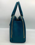 Michael Kors Reese Deep Teal Leather Double Zip Satchel