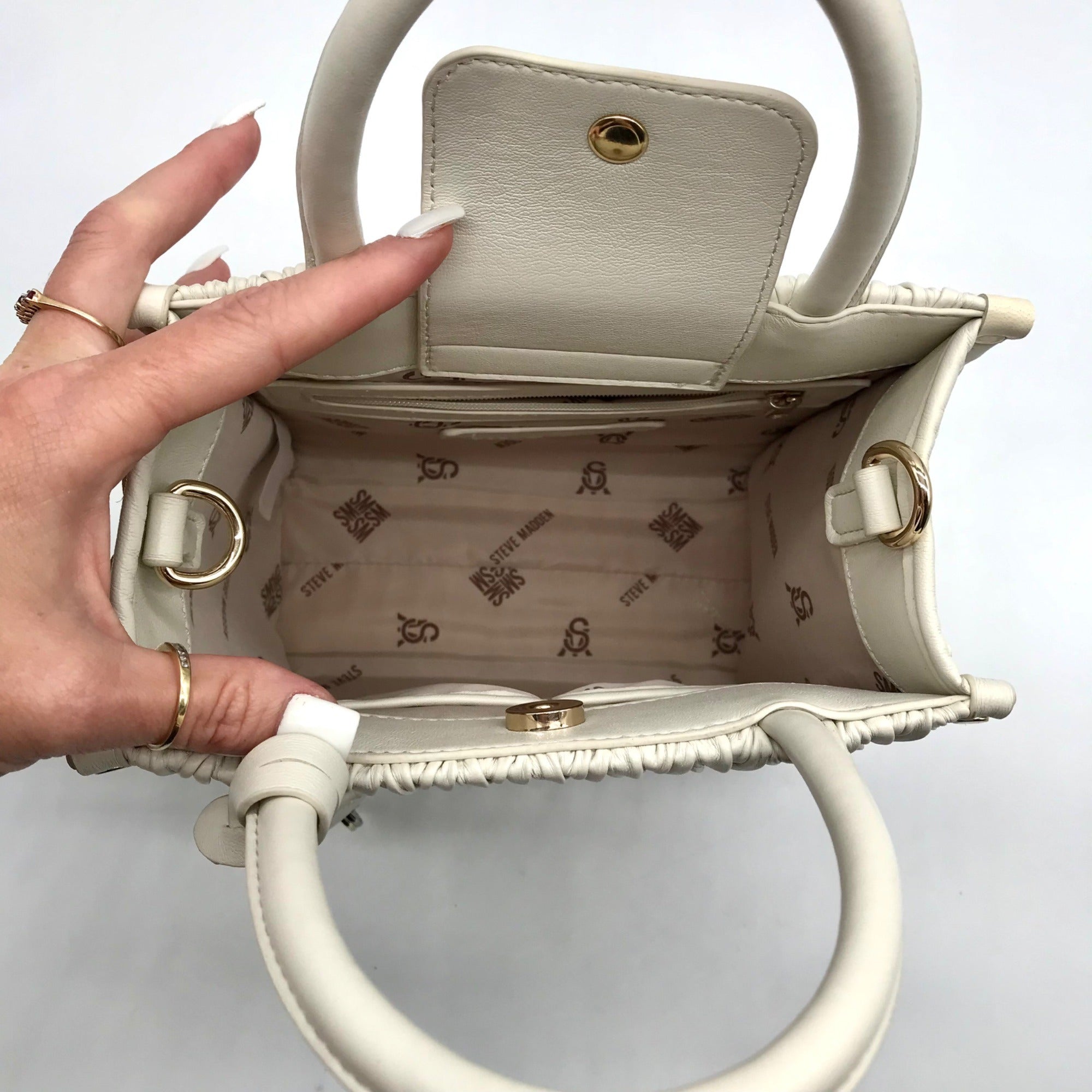 Steve Madden Chalk Ruched Crossbody