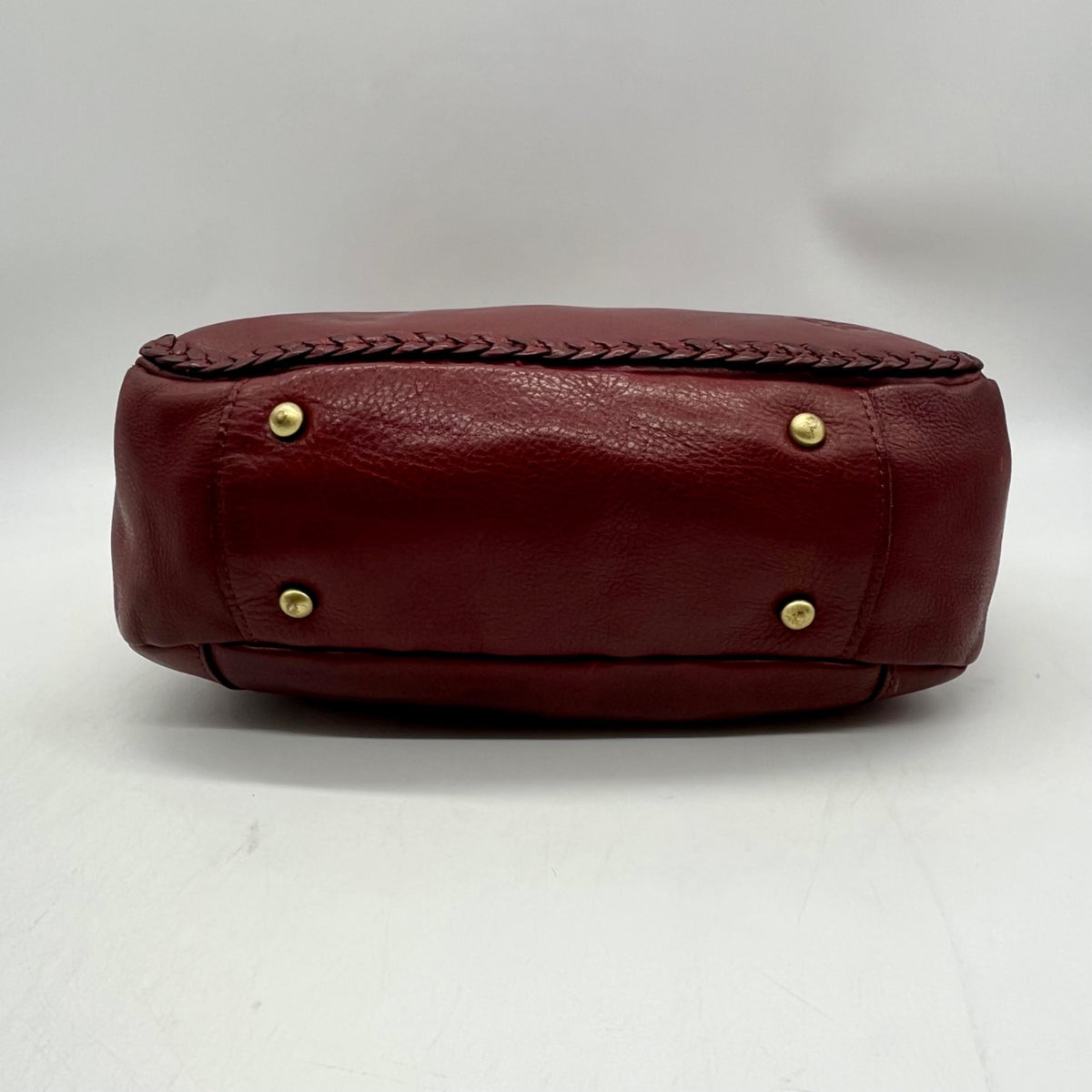 Patricia Nash Willa Maroon Extra Large Leather Tote