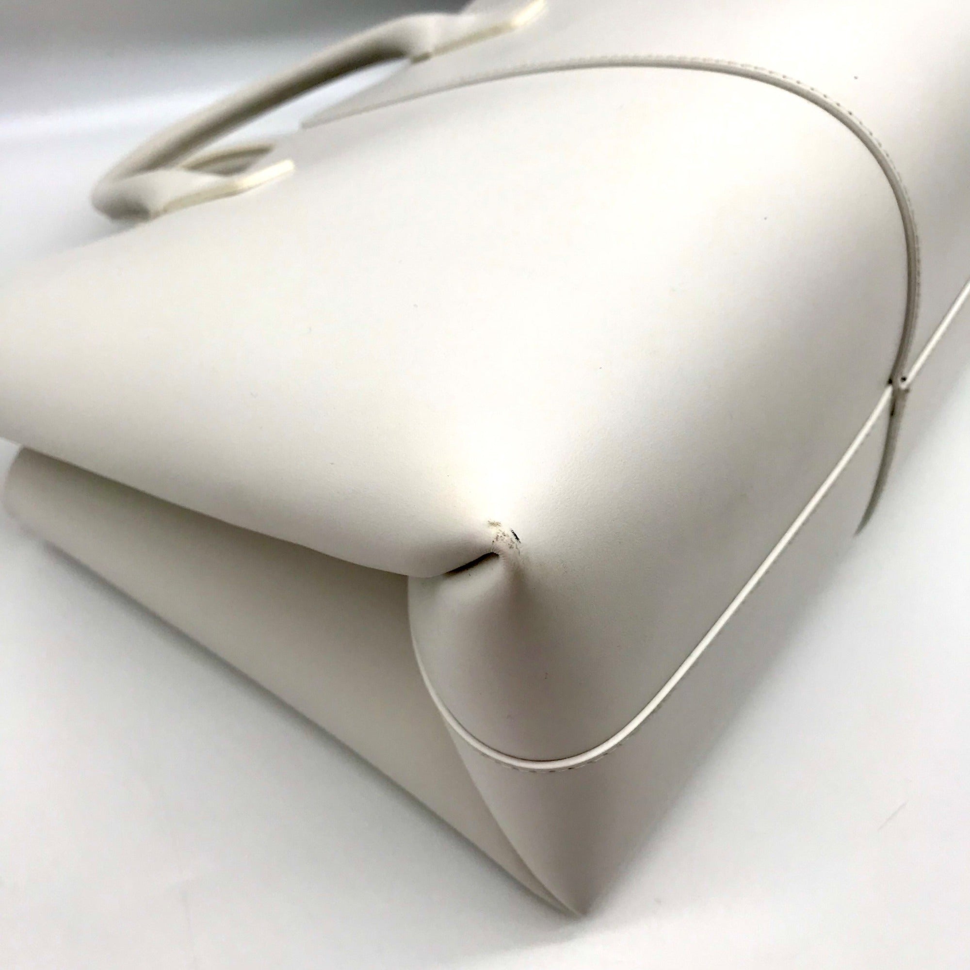 Mansur Gavriel White Leather Convertible Satchel