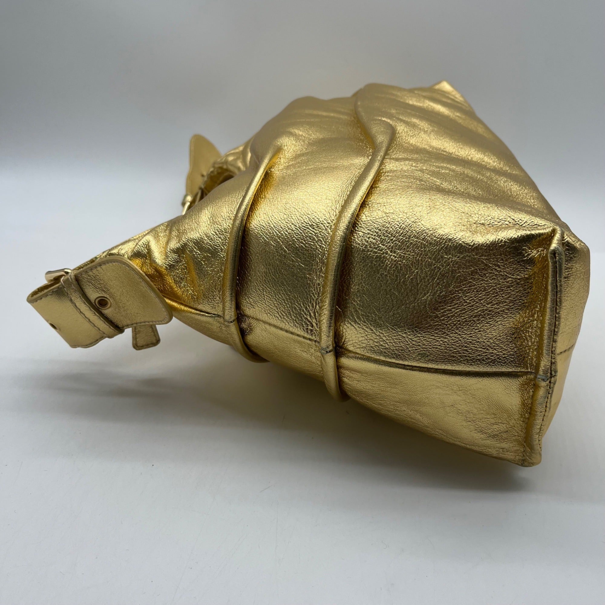 Trendy Bags Gold Hobo Shoulder Bag