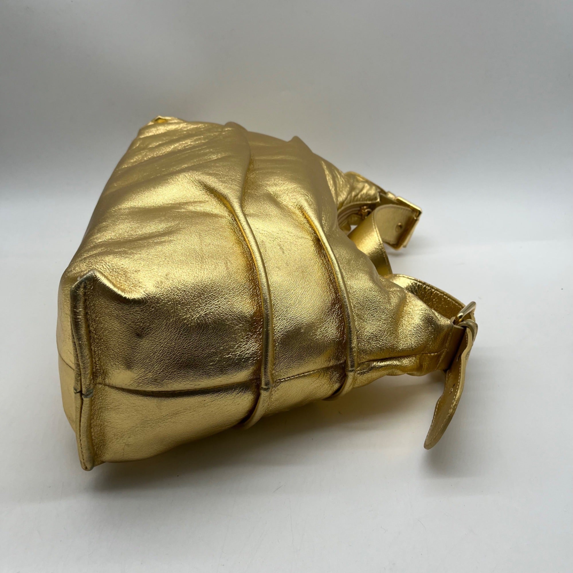 Trendy Bags Gold Hobo Shoulder Bag