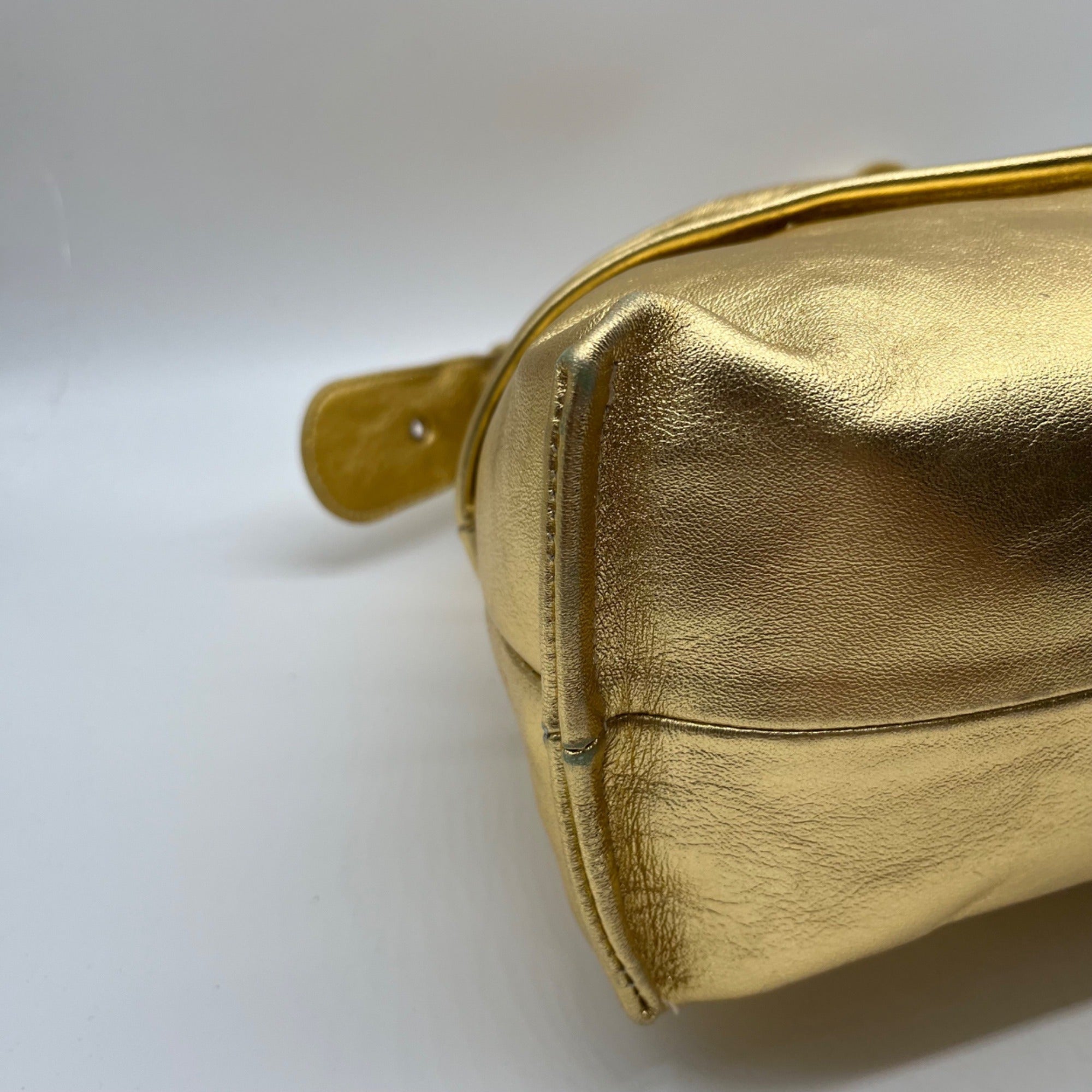 Trendy Bags Gold Hobo Shoulder Bag
