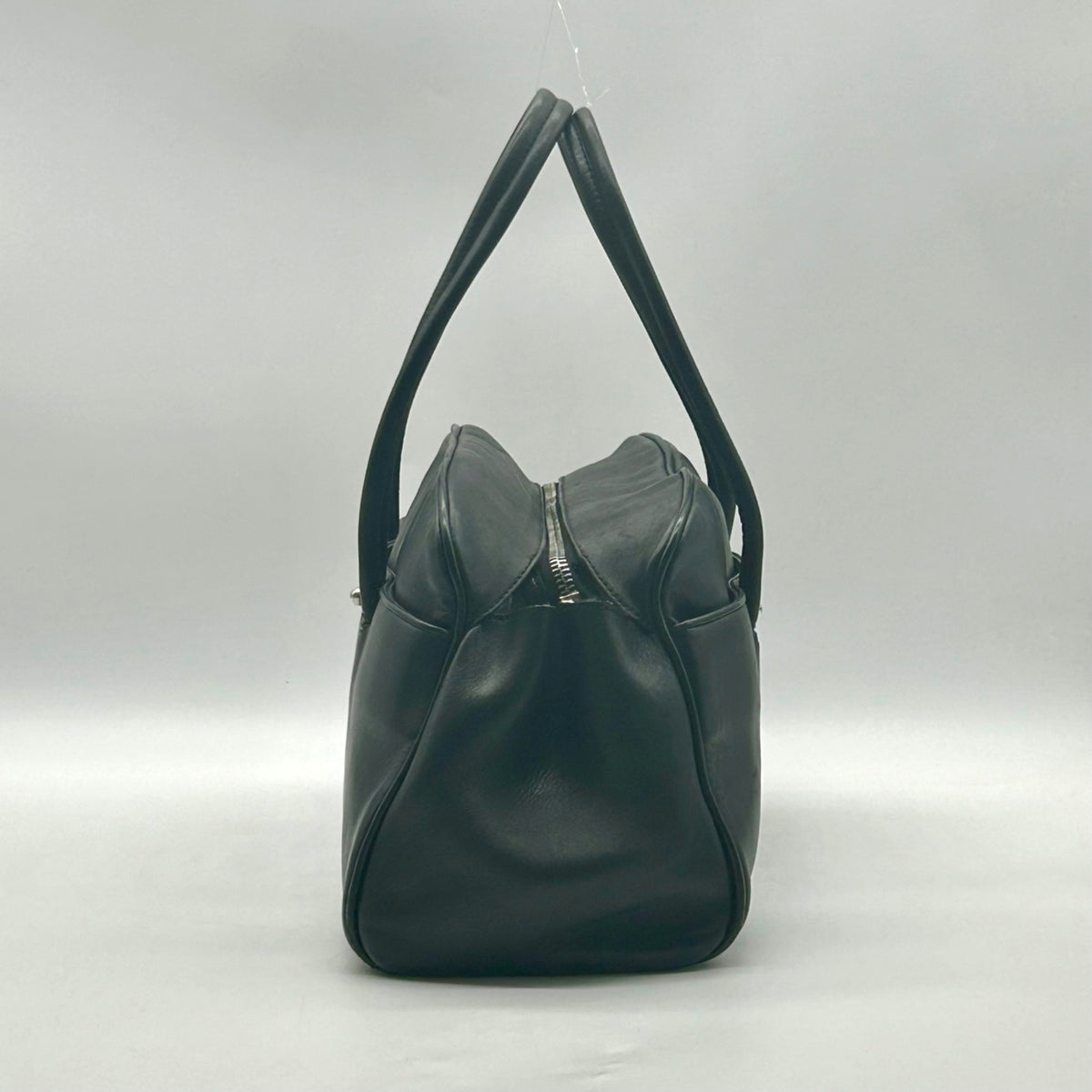 Narciso Rodriguez Black Leather Bowler Satchel Bag