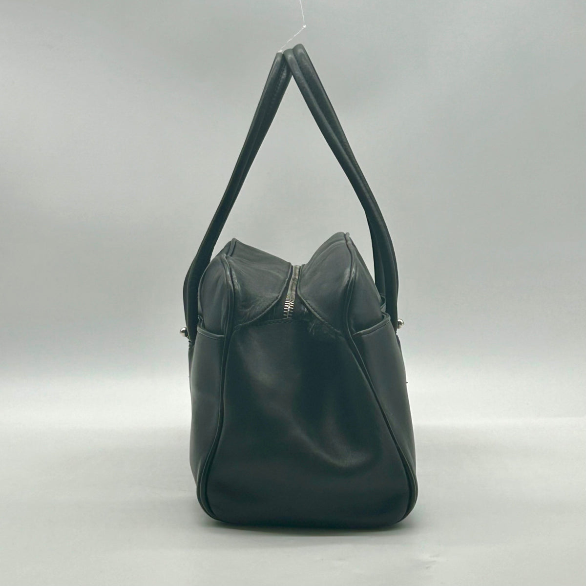 Narciso Rodriguez Black Leather Bowler Satchel Bag