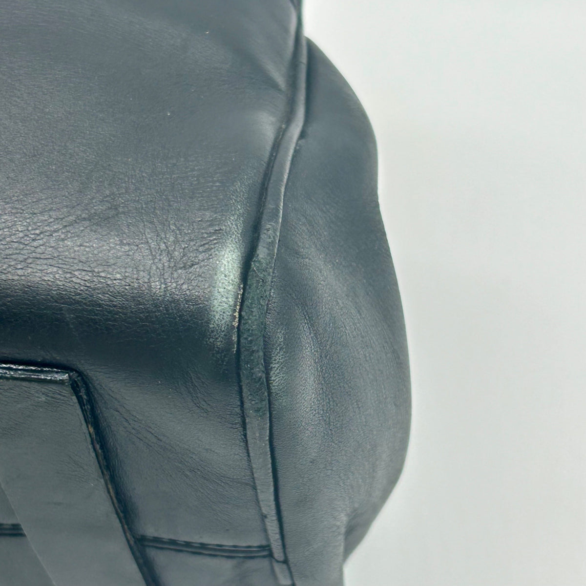 Narciso Rodriguez Black Leather Bowler Satchel Bag