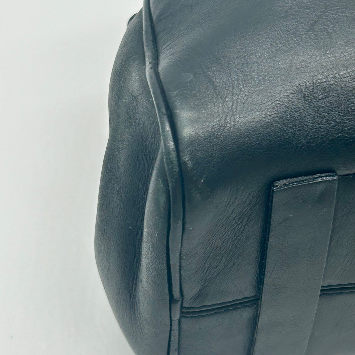 Narciso Rodriguez Black Leather Bowler Satchel Bag