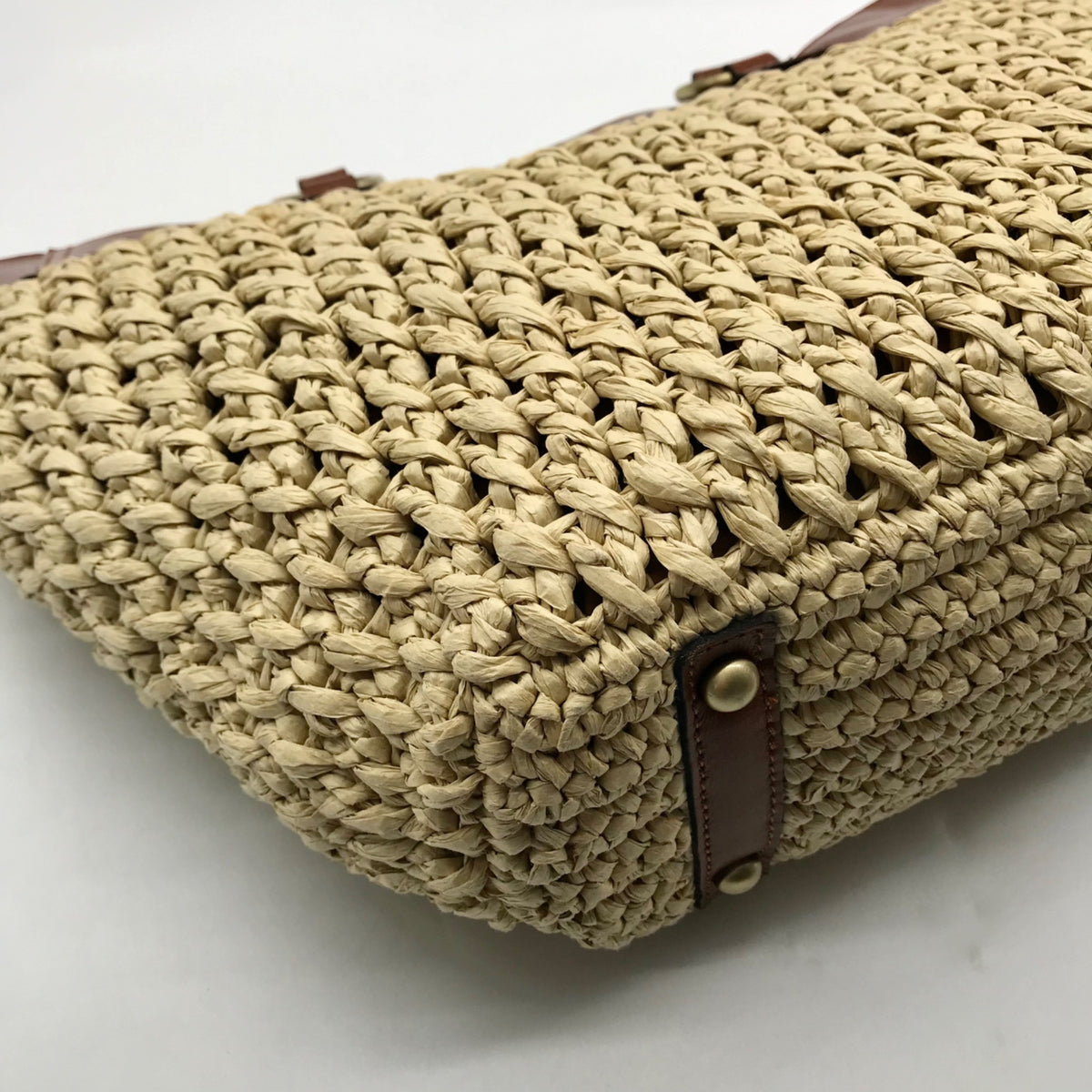 Patricia Nash Tan Woven Raffia Handbag