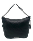 Michael Kors Black Leather Chandler Convertible Shoulder Bag.