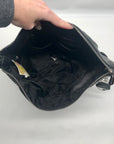 Michael Kors Black Leather Chandler Convertible Shoulder Bag.