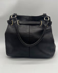 Cole Haan Chocolate Pebbled Leather Shoulder Bag