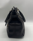 Cole Haan Chocolate Pebbled Leather Shoulder Bag