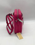 Michael Kors Dragon Fruit Ombre Leather Jet Set Logo Crossbody Bag