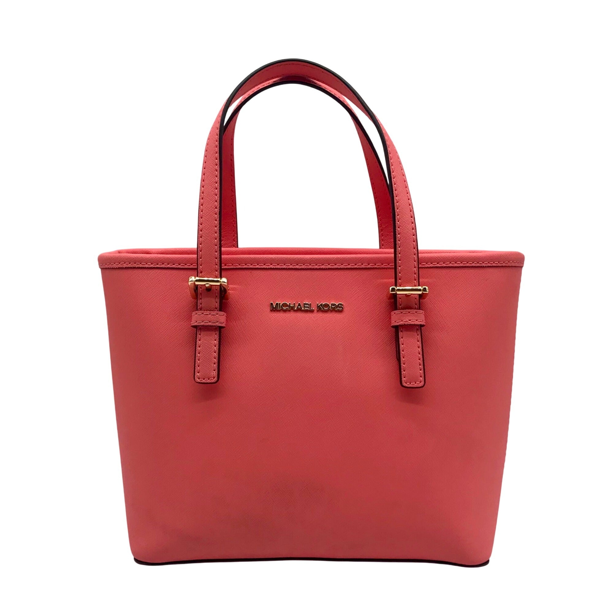 Michael Kors Blush Pink Saffiano Convertible Jet Set Tote