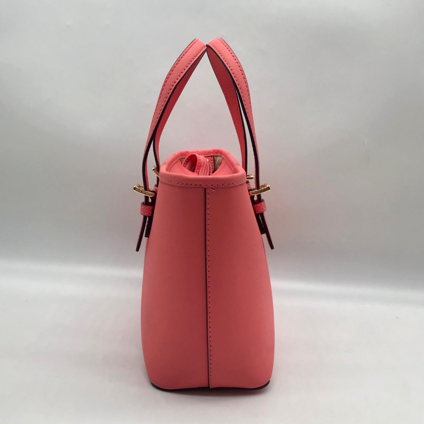 Michael Kors Blush Pink Saffiano Convertible Jet Set Tote