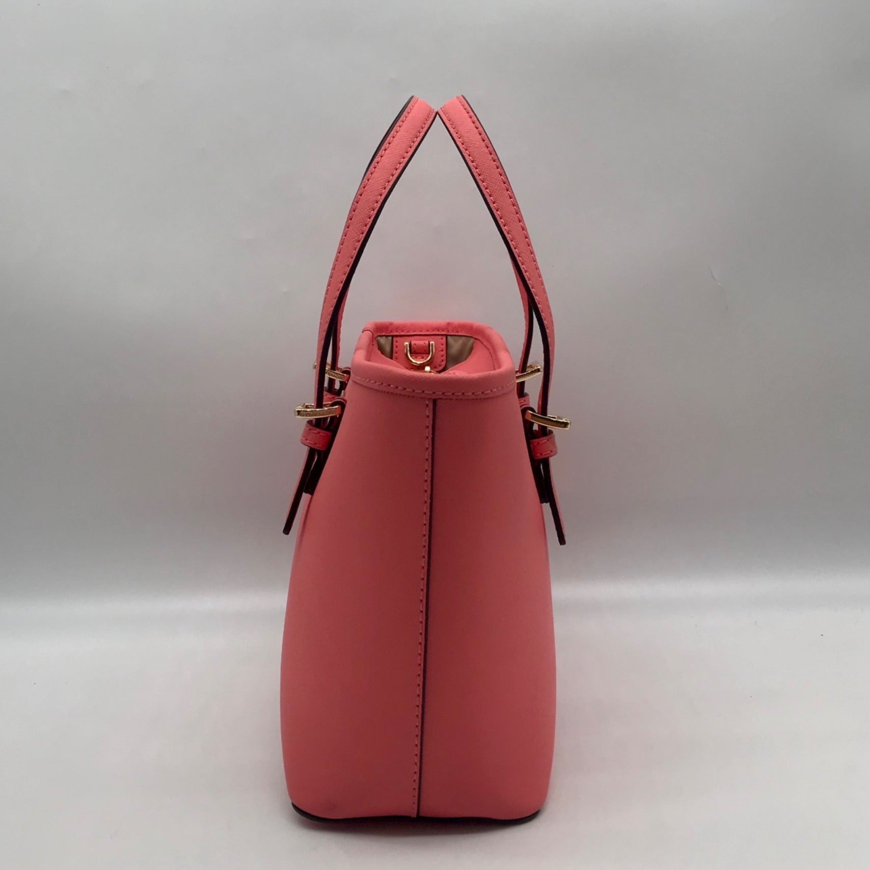 Michael Kors Blush Pink Saffiano Convertible Jet Set Tote
