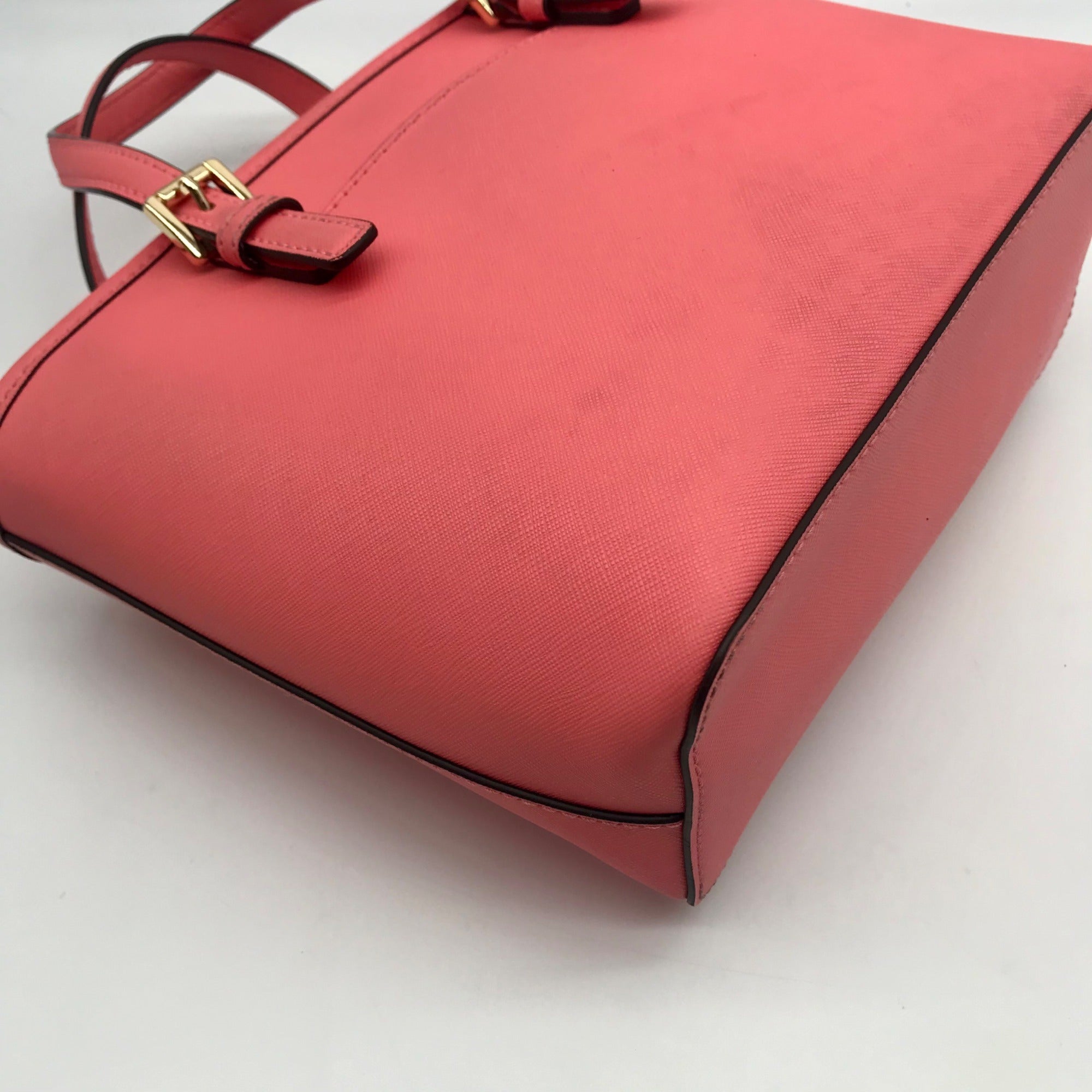 Michael Kors Blush Pink Saffiano Convertible Jet Set Tote