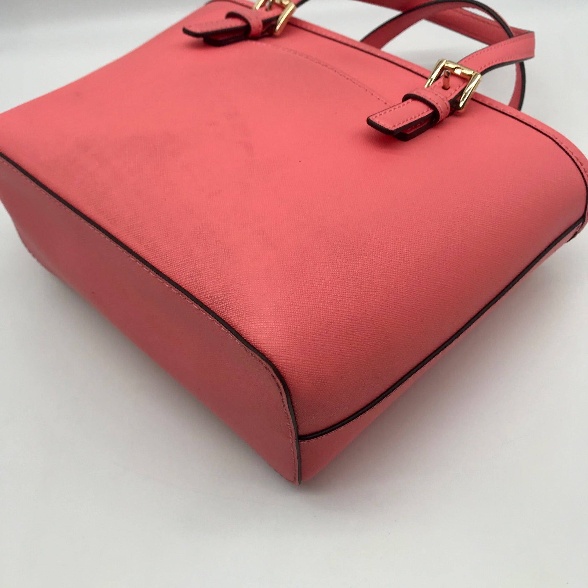 Michael Kors Blush Pink Saffiano Convertible Jet Set Tote