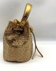 Versace La Medusa Gold Embellished Bucket Bag