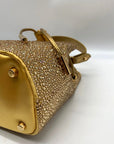 Versace La Medusa Gold Embellished Bucket Bag