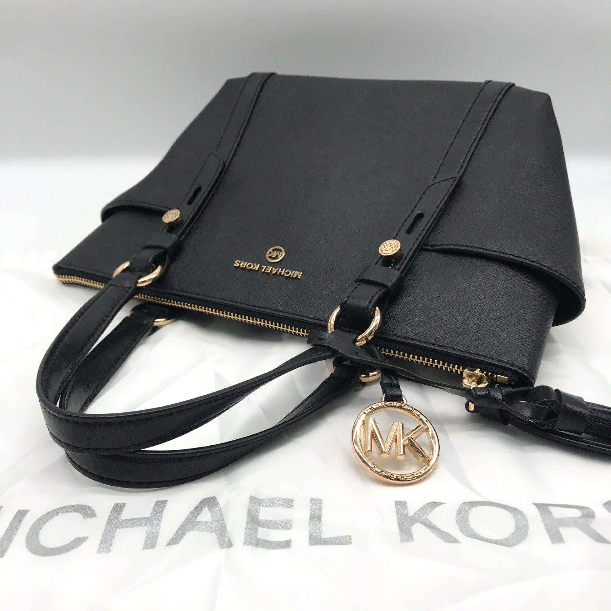 Michael Kors Black Saffiano Leather Sullivan Tote