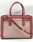 Michael Kors Pink Saffiano Leather Dillon Convertible Satchel Bag