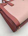Michael Kors Pink Saffiano Leather Dillon Convertible Satchel Bag